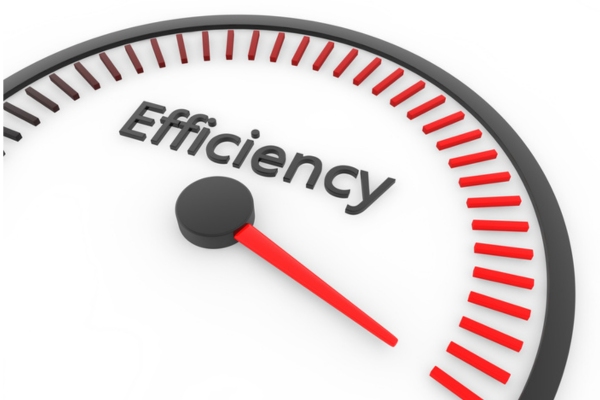 efficiency meter at maximum depicting combining traditional insulation & insulating paints