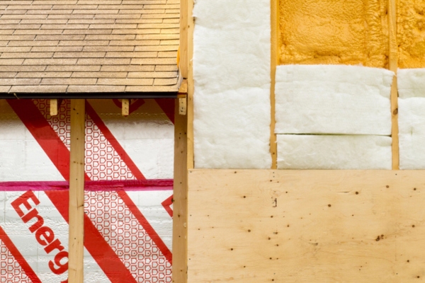 different types of insulation on the wall