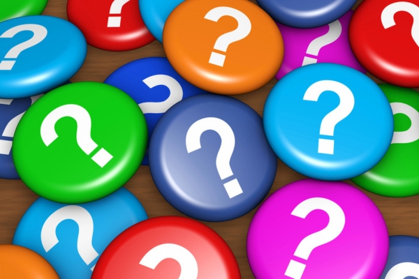 question mark symbol on colorful buttons depicting insulation FAQs